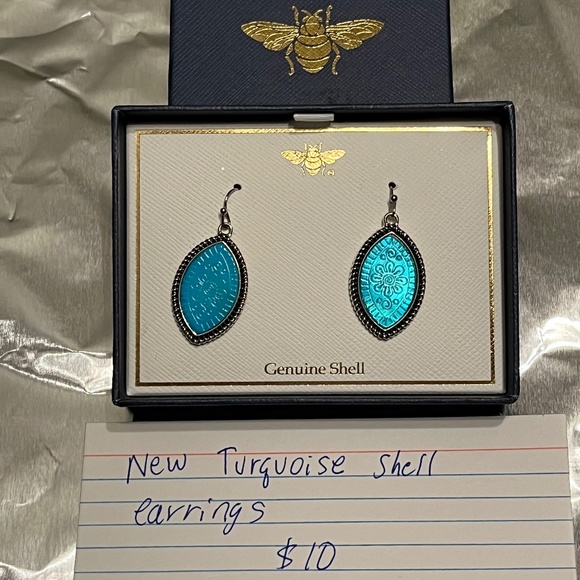 Jewelry - New Turquoise Shell Earrings